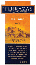 Bodegas Terrazas de los Andes - Alto Malbec Mendoza (750ml) (750ml)